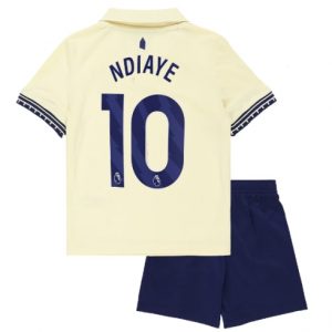 Koszulka piłkarska Everton Iliman Ndiaye #10 Koszulka Wyjazdowej dziecięce 2025-26 +Krótkie Spodenk