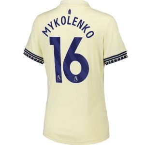 Koszulka piłkarska Everton Vitaliy Mykolenko #16 Koszulka Wyjazdowej damskie 2025-26 Krótki Rękaw