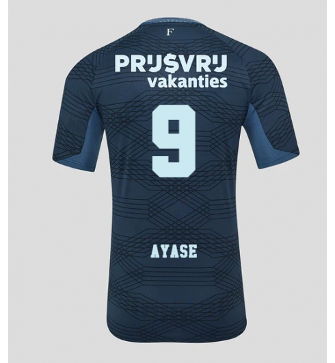 Koszulka piłkarska Feyenoord Ayase Ueda #9 Koszulka Wyjazdowej 2025-26 Krótki Rękaw Koszulka piłkarska Feyenoord Ayase Ueda #9 Koszulka Wyjazdowej 2025-26 Krótki Rękaw