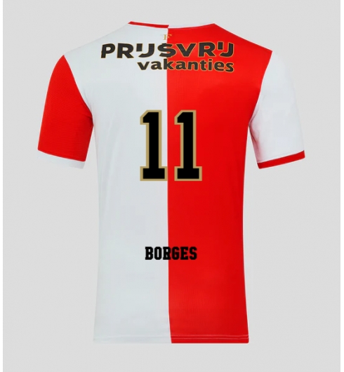 Koszulka piłkarska Feyenoord Goncalo Borges #11 Koszulka Podstawowej 2025-26 Krótki Rękaw Koszulka piłkarska Feyenoord Goncalo Borges #11 Koszulka Podstawowej 2025-26 Krótki Rękaw