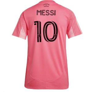 Koszulka piłkarska Inter Miami Lionel Messi #10 Koszulka Podstawowej damskie 2025-26 Krótki Rękaw