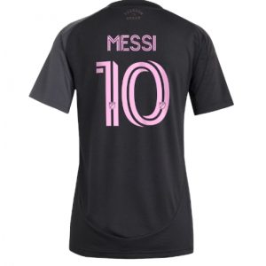Koszulka piłkarska Inter Miami Lionel Messi #10 Koszulka Wyjazdowej damskie 2025-26 Krótki Rękaw