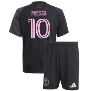 Koszulka piłkarska Inter Miami Lionel Messi #10 Koszulka Wyjazdowej dziecięce 2025-26 +Krótkie Spodenk