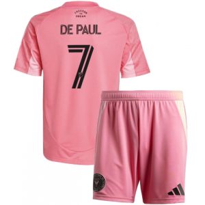 Koszulka piłkarska Inter Miami Rodrigo De Paul #7 Koszulka Podstawowej dziecięce 2025-26 +Krótkie Spodenk
