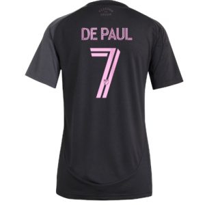 Koszulka piłkarska Inter Miami Rodrigo De Paul #7 Koszulka Wyjazdowej damskie 2025-26 Krótki Rękaw