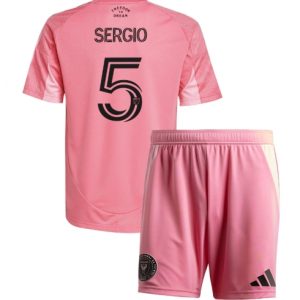 Koszulka piłkarska Inter Miami Sergio Busquets #5 Koszulka Podstawowej dziecięce 2025-26 +Krótkie Spodenk