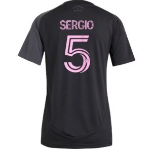 Koszulka piłkarska Inter Miami Sergio Busquets #5 Koszulka Wyjazdowej damskie 2025-26 Krótki Rękaw Koszulka piłkarska Inter Miami Sergio Busquets #5 Koszulka Wyjazdowej damskie 2025-26 Krótki Rękaw