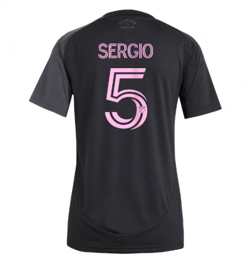 Koszulka piłkarska Inter Miami Sergio Busquets #5 Koszulka Wyjazdowej damskie 2025-26 Krótki Rękaw Koszulka piłkarska Inter Miami Sergio Busquets #5 Koszulka Wyjazdowej damskie 2025-26 Krótki Rękaw