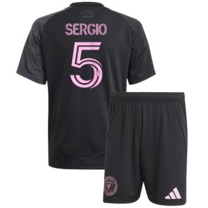 Koszulka piłkarska Inter Miami Sergio Busquets #5 Koszulka Wyjazdowej dziecięce 2025-26 +Krótkie Spodenk