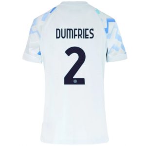 Koszulka piłkarska Inter Milan Denzel Dumfries #2 Koszulka Wyjazdowej damskie 2025-26 Krótki Rękaw