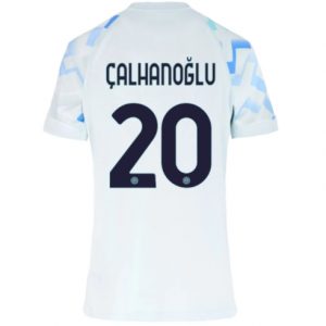 Koszulka piłkarska Inter Milan Hakan Calhanoglu #20 Koszulka Wyjazdowej damskie 2025-26 Krótki Rękaw