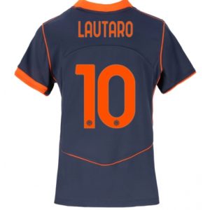 Koszulka piłkarska Inter Milan Lautaro Martinez #10 Koszulka Trzeciej damskie 2025-26 Krótki Rękaw