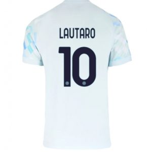 Koszulka piłkarska Inter Milan Lautaro Martinez #10 Koszulka Wyjazdowej 2025-26 Krótki Rękaw