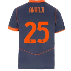 Koszulka piłkarska Inter Milan Manuel Akanji #25 Koszulka Trzeciej 2025-26 Krótki Rękaw