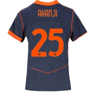 Koszulka piłkarska Inter Milan Manuel Akanji #25 Koszulka Trzeciej damskie 2025-26 Krótki Rękaw