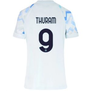 Koszulka piłkarska Inter Milan Marcus Thuram #9 Koszulka Wyjazdowej damskie 2025-26 Krótki Rękaw