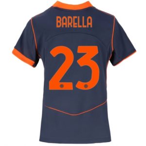 Koszulka piłkarska Inter Milan Nicolo Barella #23 Koszulka Trzeciej damskie 2025-26 Krótki Rękaw