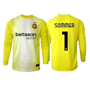 Koszulka piłkarska Inter Milan Yann Sommer #1 Bramkarskie Koszulka Wyjazdowej 2025-26 Długi Rękaw