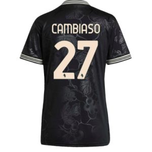 Koszulka piłkarska Juventus Andrea Cambiaso #27 Koszulka Trzeciej damskie 2025-26 Krótki Rękaw