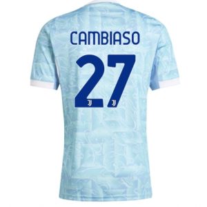 Koszulka piłkarska Juventus Andrea Cambiaso #27 Koszulka Wyjazdowej 2025-26 Krótki Rękaw