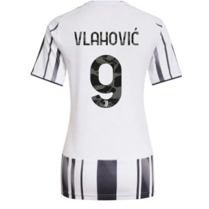 Koszulka piłkarska Juventus Dusan Vlahovic #9 Koszulka Podstawowej damskie 2025-26 Krótki Rękaw