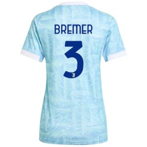 Koszulka piłkarska Juventus Gleison Bremer #3 Koszulka Wyjazdowej damskie 2025-26 Krótki Rękaw