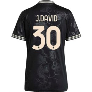Koszulka piłkarska Juventus Jonathan David #30 Koszulka Trzeciej damskie 2025-26 Krótki Rękaw