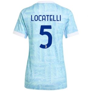 Koszulka piłkarska Juventus Manuel Locatelli #5 Koszulka Wyjazdowej damskie 2025-26 Krótki Rękaw
