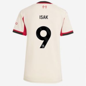 Koszulka piłkarska Liverpool Alexander Isak #9 Koszulka Wyjazdowej damskie 2025-26 Krótki Rękaw
