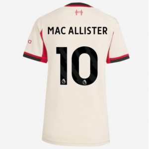 Koszulka piłkarska Liverpool Alexis Mac Allister #10 Koszulka Wyjazdowej damskie 2025-26 Krótki Rękaw