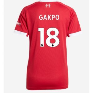 Koszulka piłkarska Liverpool Cody Gakpo #18 Koszulka Podstawowej damskie 2025-26 Krótki Rękaw