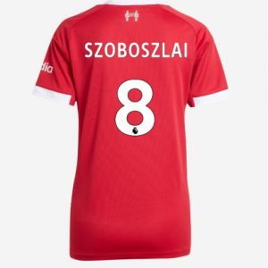 Koszulka piłkarska Liverpool Dominik Szoboszlai #8 Koszulka Podstawowej damskie 2025-26 Krótki Rękaw