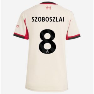 Koszulka piłkarska Liverpool Dominik Szoboszlai #8 Koszulka Wyjazdowej damskie 2025-26 Krótki Rękaw