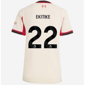Koszulka piłkarska Liverpool Hugo Ekitike #22 Koszulka Wyjazdowej damskie 2025-26 Krótki Rękaw