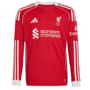 Koszulka piłkarska Liverpool Koszulka Podstawowej 2025-26 Długi Rękaw