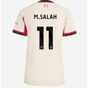 Koszulka piłkarska Liverpool Mohamed Salah #11 Koszulka Wyjazdowej damskie 2025-26 Krótki Rękaw