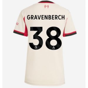 Koszulka piłkarska Liverpool Ryan Gravenberch #38 Koszulka Wyjazdowej damskie 2025-26 Krótki Rękaw