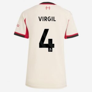 Koszulka piłkarska Liverpool Virgil van Dijk #4 Koszulka Wyjazdowej damskie 2025-26 Krótki Rękaw