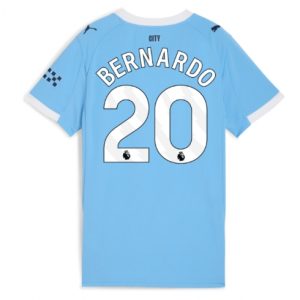 Koszulka piłkarska Manchester City Bernardo Silva #20 Koszulka Podstawowej damskie 2025-26 Krótki Rękaw