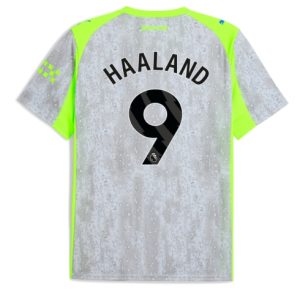 Koszulka piłkarska Manchester City Erling Haaland #9 Koszulka Trzeciej 2025-26 Krótki Rękaw