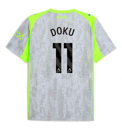 Koszulka piłkarska Manchester City Jeremy Doku #11 Koszulka Trzeciej 2025-26 Krótki Rękaw Koszulka piłkarska Manchester City Jeremy Doku #11 Koszulka Trzeciej 2025-26 Krótki Rękaw