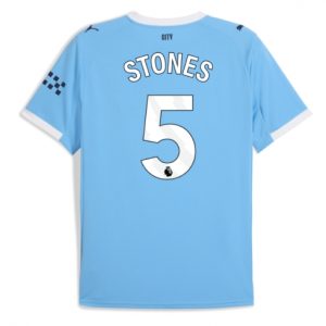 Koszulka piłkarska Manchester City John Stones #5 Koszulka Podstawowej 2025-26 Krótki Rękaw Koszulka piłkarska Manchester City John Stones #5 Koszulka Podstawowej 2025-26 Krótki Rękaw