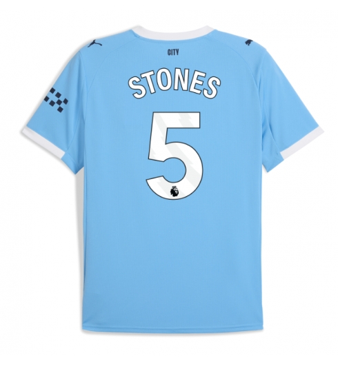 Koszulka piłkarska Manchester City John Stones #5 Koszulka Podstawowej 2025-26 Krótki Rękaw Koszulka piłkarska Manchester City John Stones #5 Koszulka Podstawowej 2025-26 Krótki Rękaw