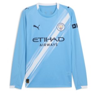 Koszulka piłkarska Manchester City Koszulka Podstawowej 2025-26 Długi Rękaw