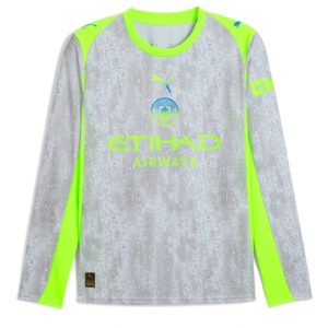 Koszulka piłkarska Manchester City Koszulka Trzeciej 2025-26 Długi Rękaw