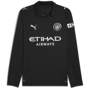 Koszulka piłkarska Manchester City Koszulka Wyjazdowej 2025-26 Długi Rękaw