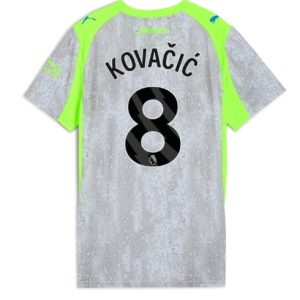 Koszulka piłkarska Manchester City Mateo Kovacic #8 Koszulka Trzeciej damskie 2025-26 Krótki Rękaw 99 Koszulka piłkarska Manchester City Mateo Kovacic #8 Koszulka Trzeciej damskie 2025-26 Krótki Rękaw