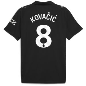 Koszulka piłkarska Manchester City Mateo Kovacic #8 Koszulka Wyjazdowej 2025-26 Krótki Rękaw