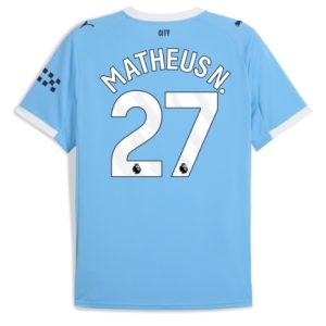 Koszulka piłkarska Manchester City Matheus Nunes #27 Koszulka Podstawowej 2025-26 Krótki Rękaw Koszulka piłkarska Manchester City Matheus Nunes #27 Koszulka Podstawowej 2025-26 Krótki Rękaw