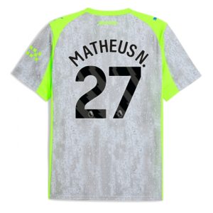 Koszulka piłkarska Manchester City Matheus Nunes #27 Koszulka Trzeciej 2025-26 Krótki Rękaw Koszulka piłkarska Manchester City Matheus Nunes #27 Koszulka Trzeciej 2025-26 Krótki Rękaw